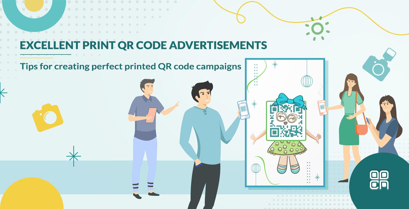 QR code Print Advertisement