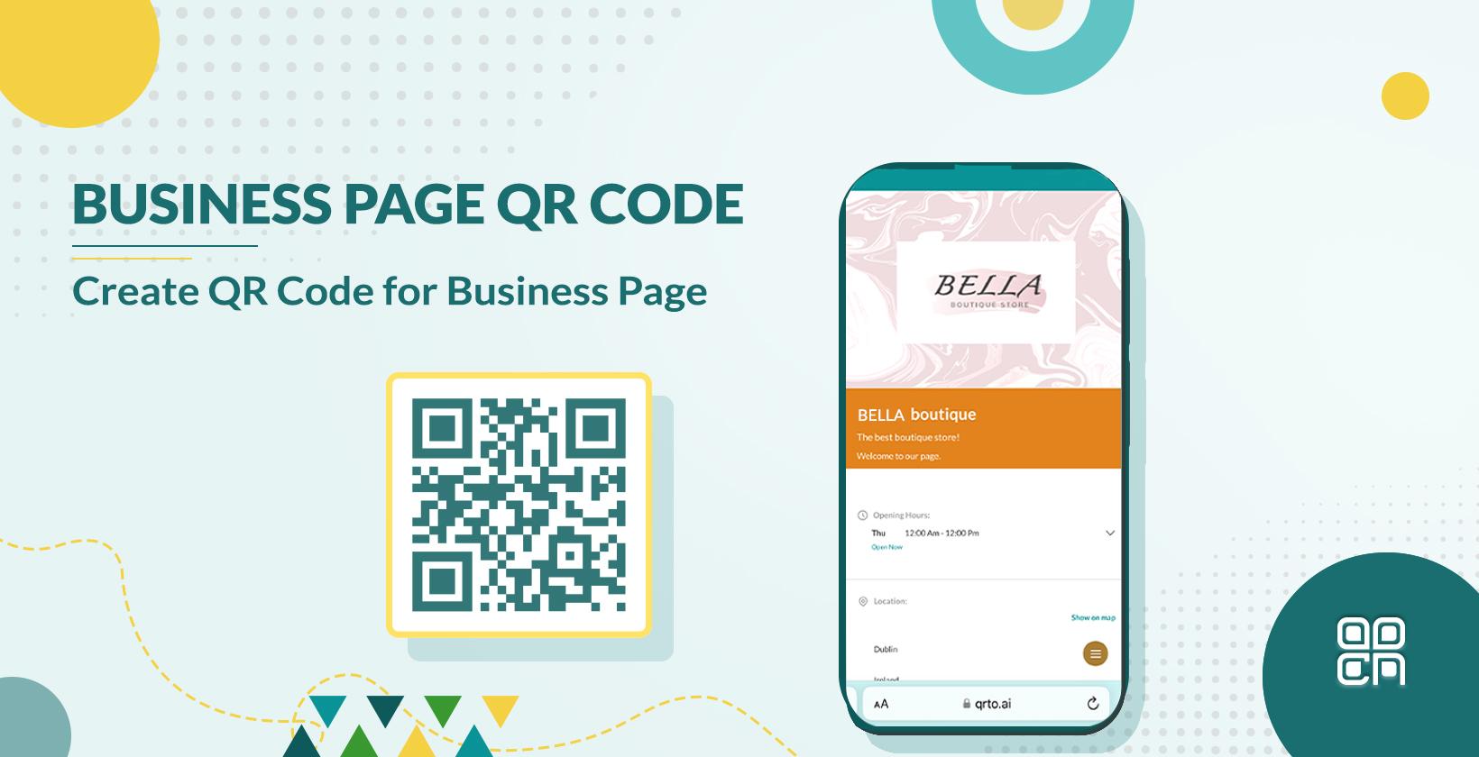 QR Code for Business Page
