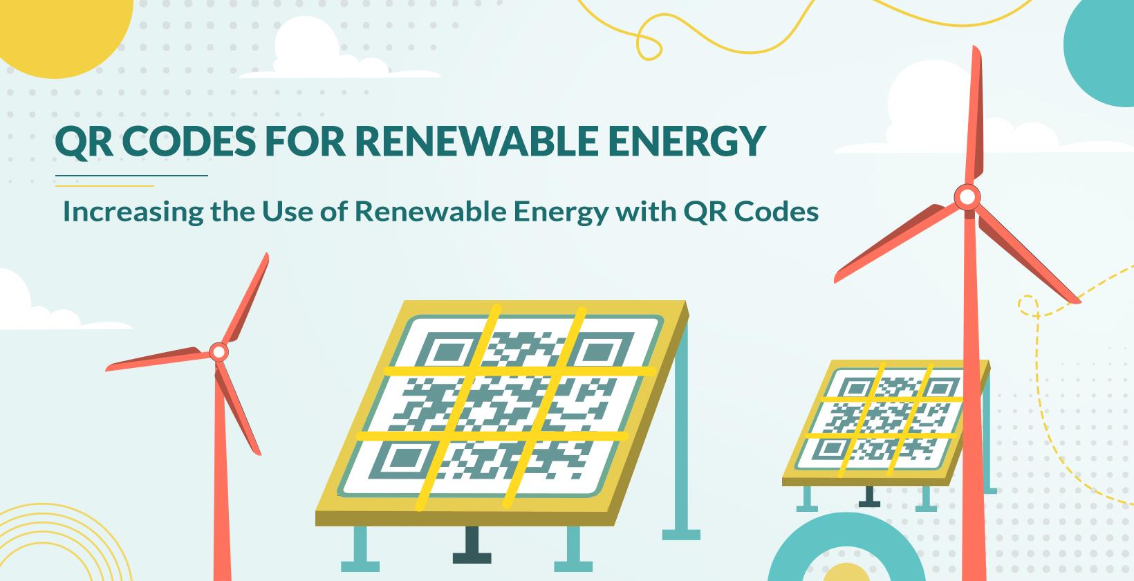 QR codes for renewable energy