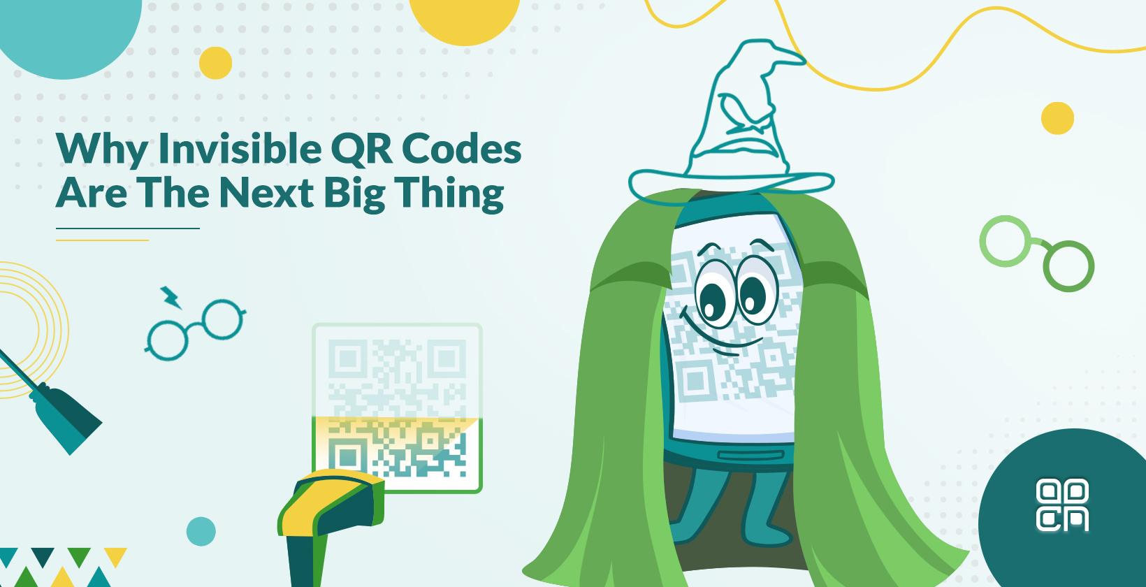 Invisible QR codes