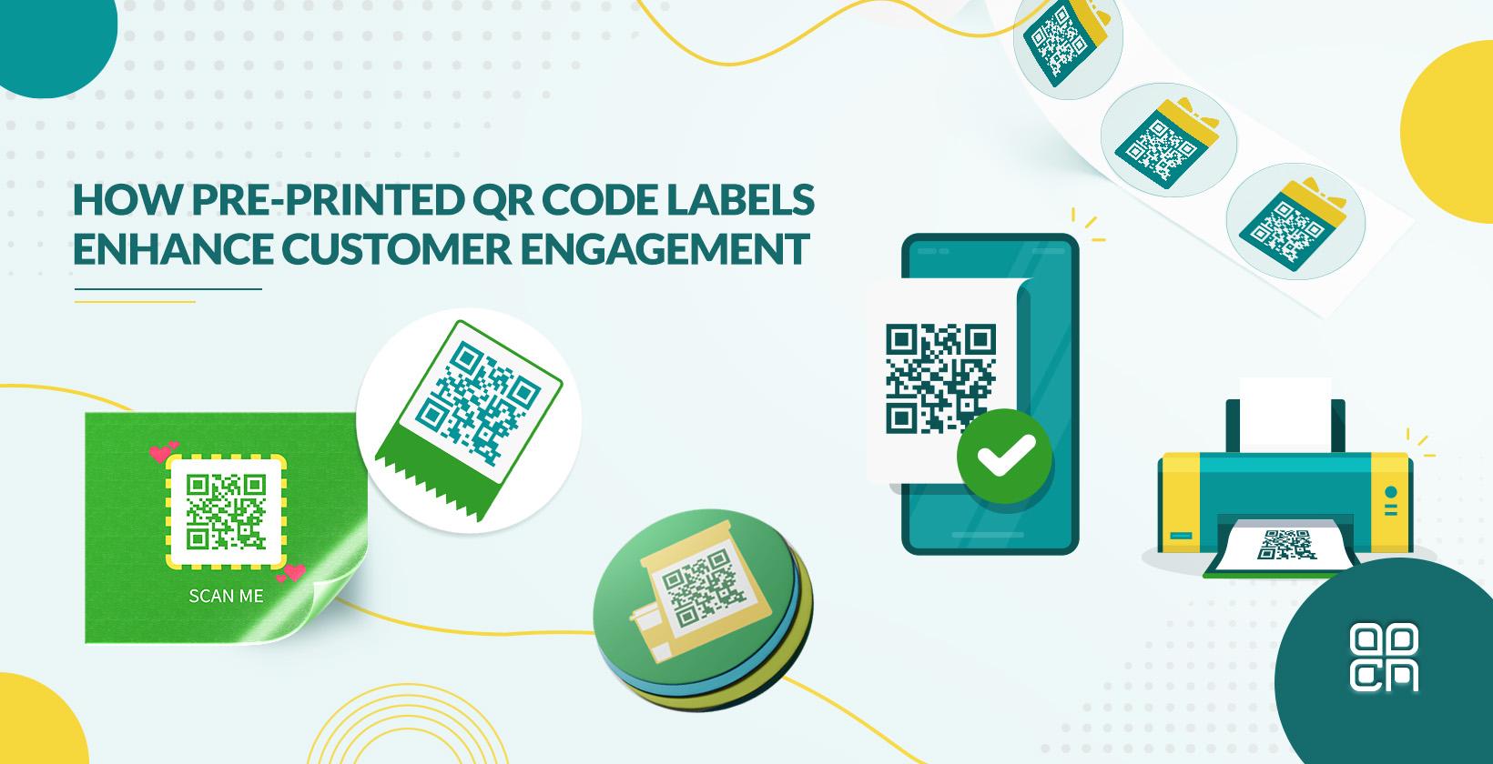 Pre-printed QR code Labels