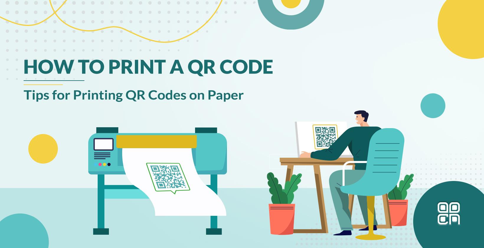 Printing QR code